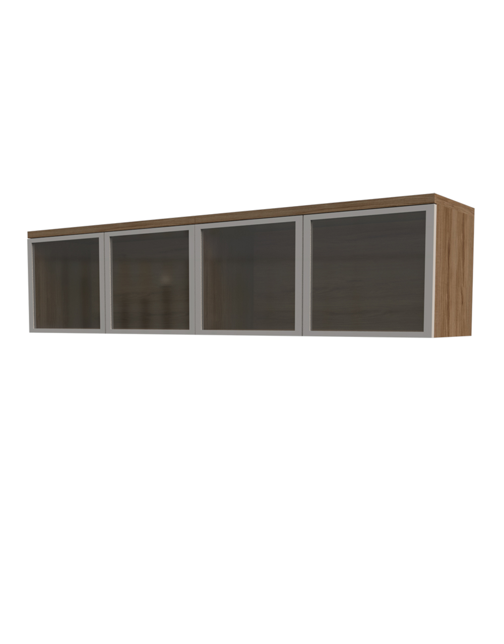 wall hutch with glass doors