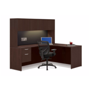 Timeless 66" L-Shape Extended Credenza Work Station